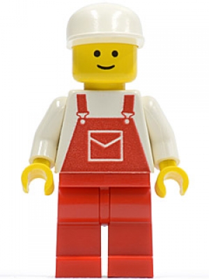 Arbeiter ovr006 rot mit weißem Cap