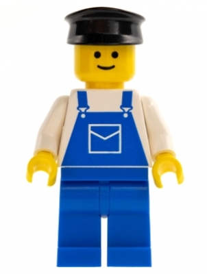 Arbeiter ovr015 blau schwarzem Hut