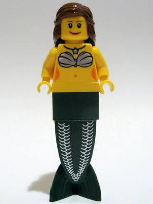 Minifig pi088 Mermaid - Long with Bracket