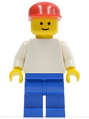 Lego Figur weiß / blau, pln090
