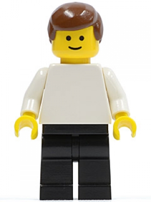 Lego Figur weiß / schwarz, pln102
