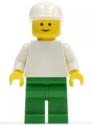 Lego Figur weiß / grün, pln111