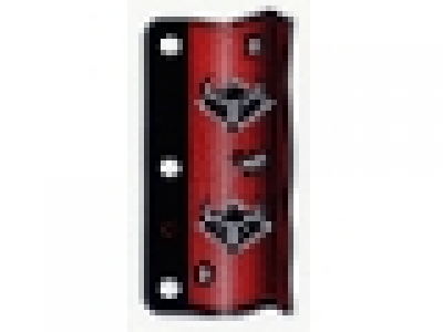 Ninja Fahne/ Flagge 3 x 6 rot / schwarz