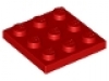 Lego Platte 3 x 3 rot, 11212 neu