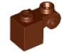 Brick, Modified 1 x 1 with Scroll with Hollow Stud rotbraun, neu