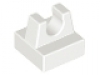 Lego Fliese 1 x 1 mit Clip weiß