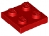 Lego Schnäppchen 50 x Platte 2x2 rot