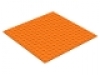 Platte 16 x16 beidseitig bebaubar, orange